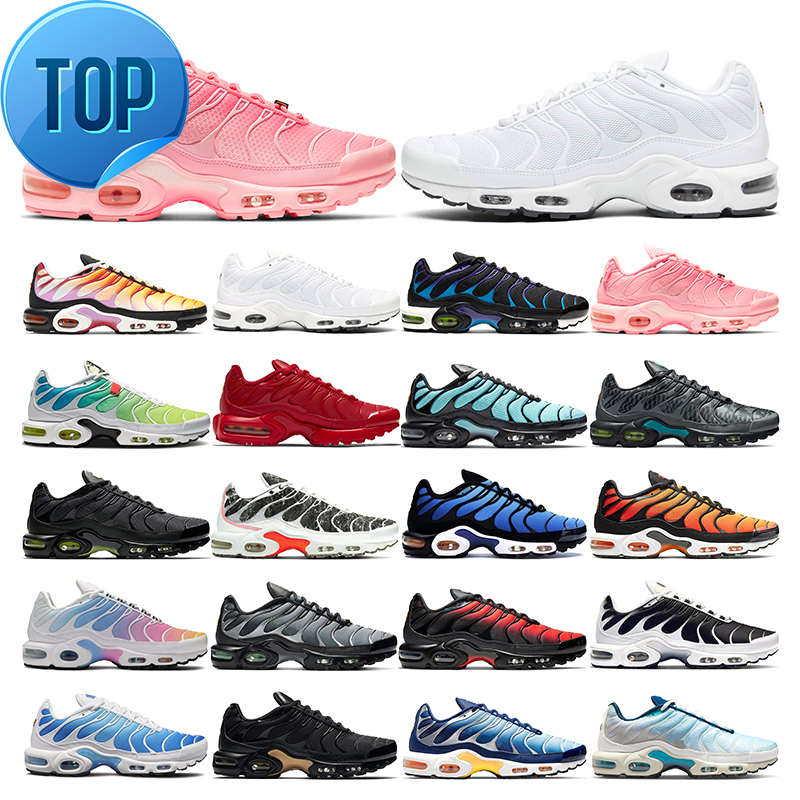 

tn plus running shoes mens black White Volt Glow Hyper Pastel blue Oreo women orange pink Breathable sneakers trainers outdoor sports, 37