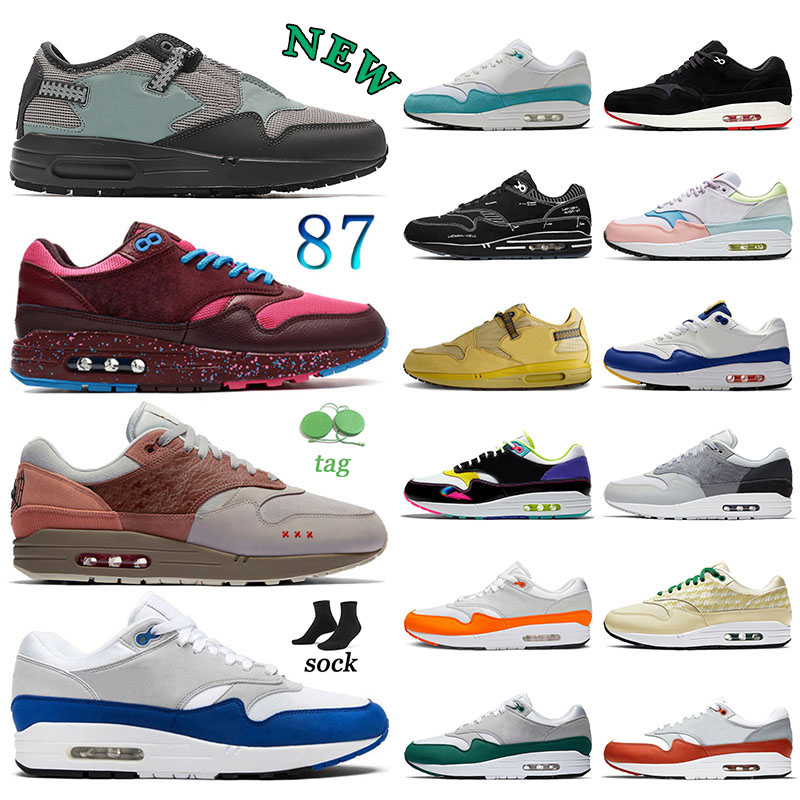 

2022 max 1 87 Men Women Trainers Running Shoes Treeline Blueprint Daisy Concepts x Far Out Heavy air Wabi Sabi 1s 87s Spiral Sage Evolution Of Icons Sneakers Sports 36-45, H07 36-40 og anniversary