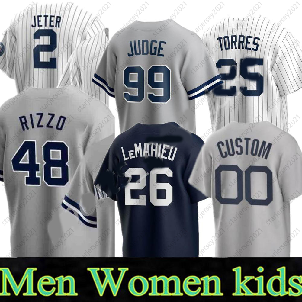 

2021 Dreams New 99 Aaron Judge Jersey 2 Derek Jeter 13 Joey Gallo 48 Anthony Rizzo Baseball 45 Gerrit Cole Gary Sanchez DJ LeMahieu Gleyber Torres Jerseys, Colour 9