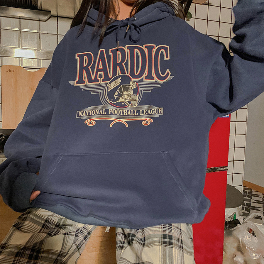 

2021 Brand Letters Pattern America Vintage Hoodies for Teens Girls Sweatshirt Women Oversized Thick Warm Winter Tops Harajuku Clothes Yzv6, Blue