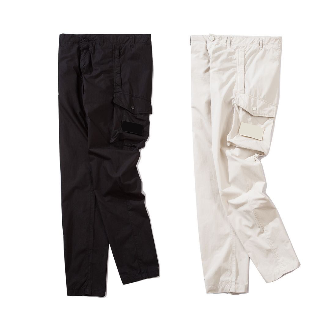 

Men's pants Designer brand Compass side label double pocket high quality Stone Seasonal CpIsland trousers Man, Black