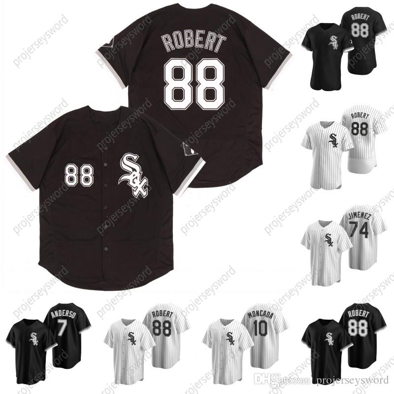 

Chicago 88 Luis Robert Baseball Jersey 7 Tim Anderson 10 Yoan Moncada 74 Eloy Jimenez Custom Men Women Youth Jerseys White Black S-XXXL, Blue;black
