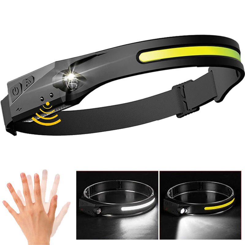 

Wide Beam Headlamp Flashlight COB LED Camping Bar Head Lamp