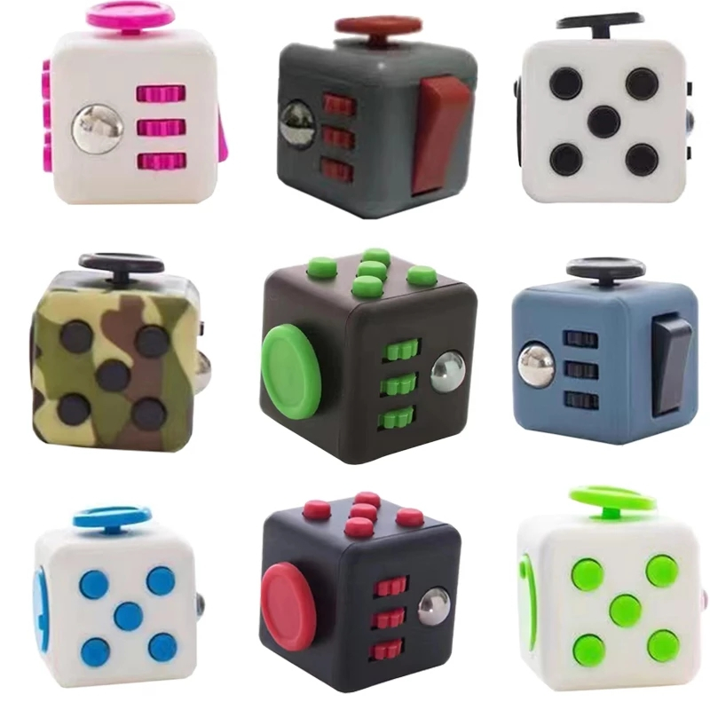 

stresss reliever toy Anxiety Stress Relief Attention Decompression Plastic Focus Fidget Gaming Dice Toys For Children Adult Gifts