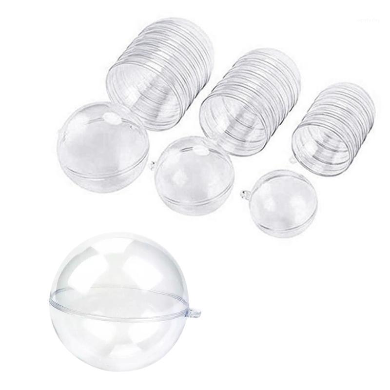 

Party Decoration T8UB 15 Pairs Of 30 Pcs High Transparent Plastic Ball Hollow Christmas