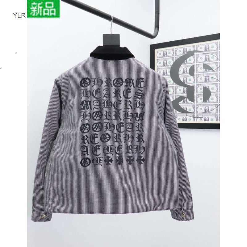 

Luxury autumn and winter new fashion croxinchao cross horseshoe Sanskrit printed cotton padded jacket men's and women's thickened warm, Black