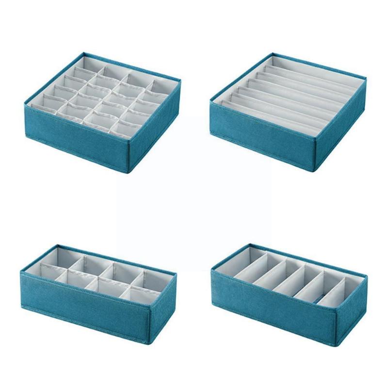 

Storage Drawers Protable Bra Ties Underwear Drawer Organizers Socks Box Scarf Divider Cases Clothes Close B7w6