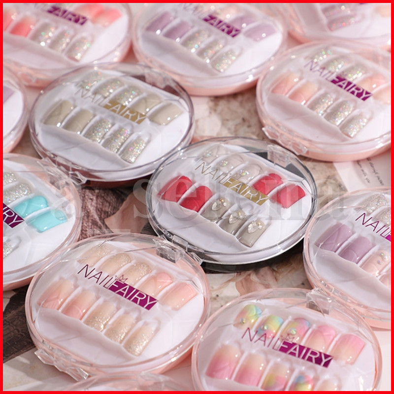 

30pcs/box colorful Reusable Full Cover False Artificial Nail Tips Detachable Nails Art Fake Extension Tips with UV gel coated 39 styles, Choose style left number