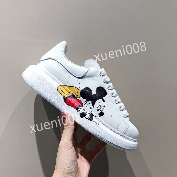 

ladies graffiti shoes Mens 35-41 leather casual shoe Platforms Print pattern fashion personality wild couple sneakers women xrx200430, Choose the color