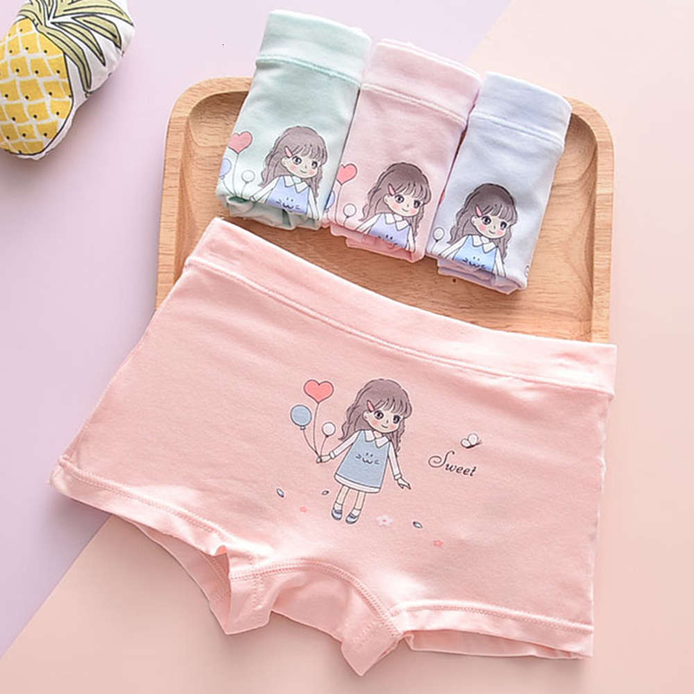 

4-Pack children's underwear Cotton Boxer girls' shorts breathable and comfortable boxer, Camo