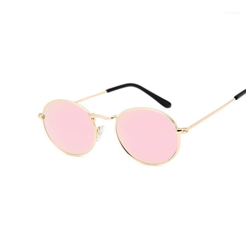 

Sunglasses Fashion Women 2021 Famous Oval Sun Glasses Metal Round Frames Black Small Eyewear Oculos1