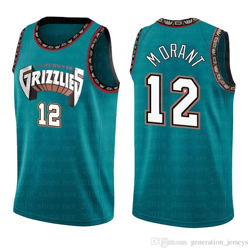 

Ja Morant Basketball Jerseys Memphis Grizzlies City Boston Celtics Jayson Kemba Tatum Walker Anthony Men Edwards s, Black;red