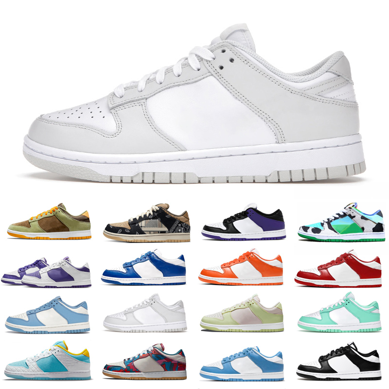 

men women dunk Running Shoes Veneer Lemon Drop Panda Pigeon Green Glow Hyper Cobalt Syracuse University Blue Red dunks mens fashion trainers