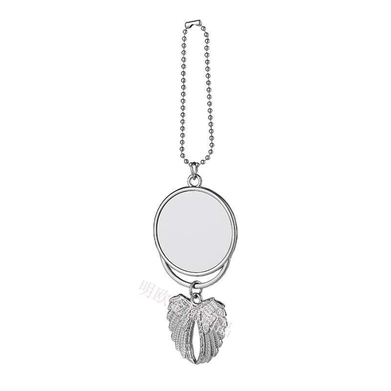 

sublimation blank wings car hanger with chains fashion hot transfer printing blank jewelry consumables 36 T2, Silver