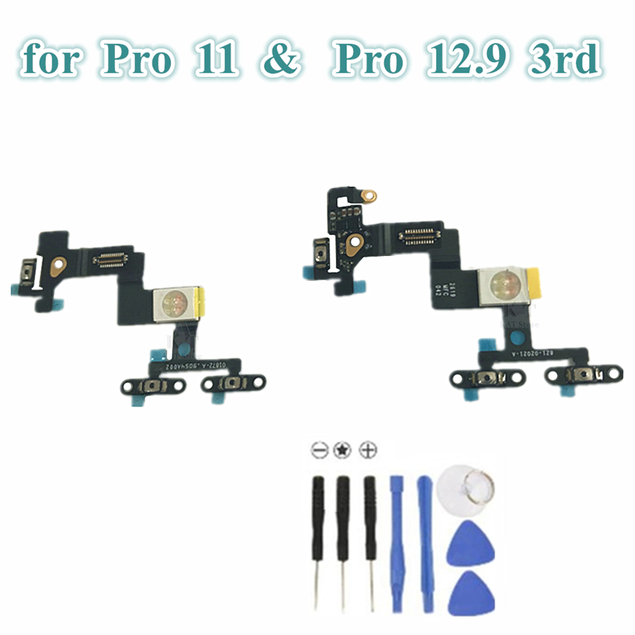 

1Pcs For iPad Pro 11 inch & Pro 12.9 inch 3rd Gen 2018 Power Volume Button Switch Flash Flex Ribbon Cable Replacement Parts