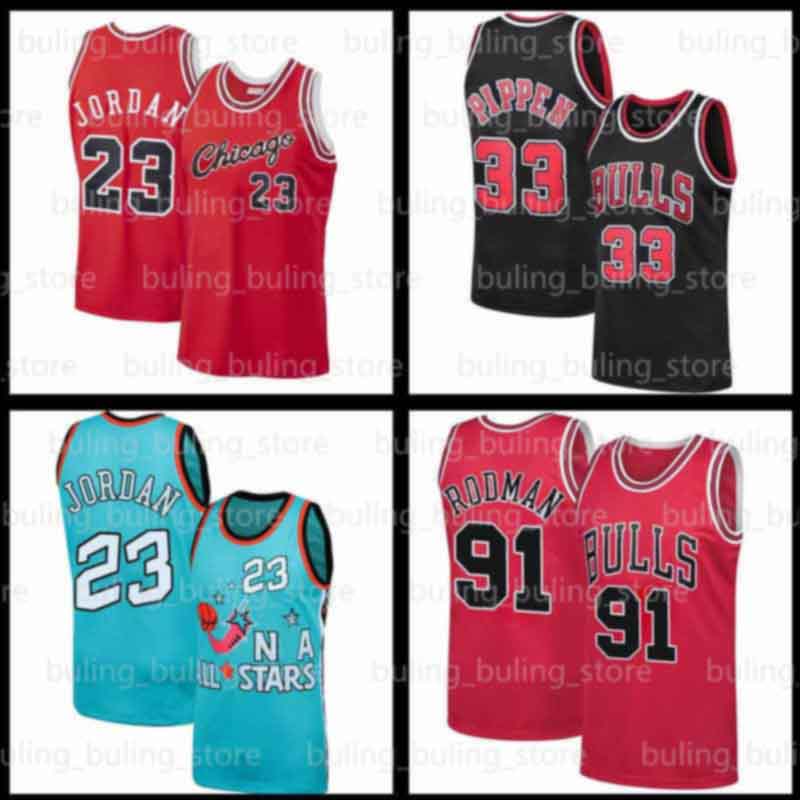 

23 Michael Jersey MJ Scottie 33 Pippen Dennis 91 Rodman 1997-98 Chicago Bulls Mens Youth Kids Red Black Basketball Jerseys 07, Black;red