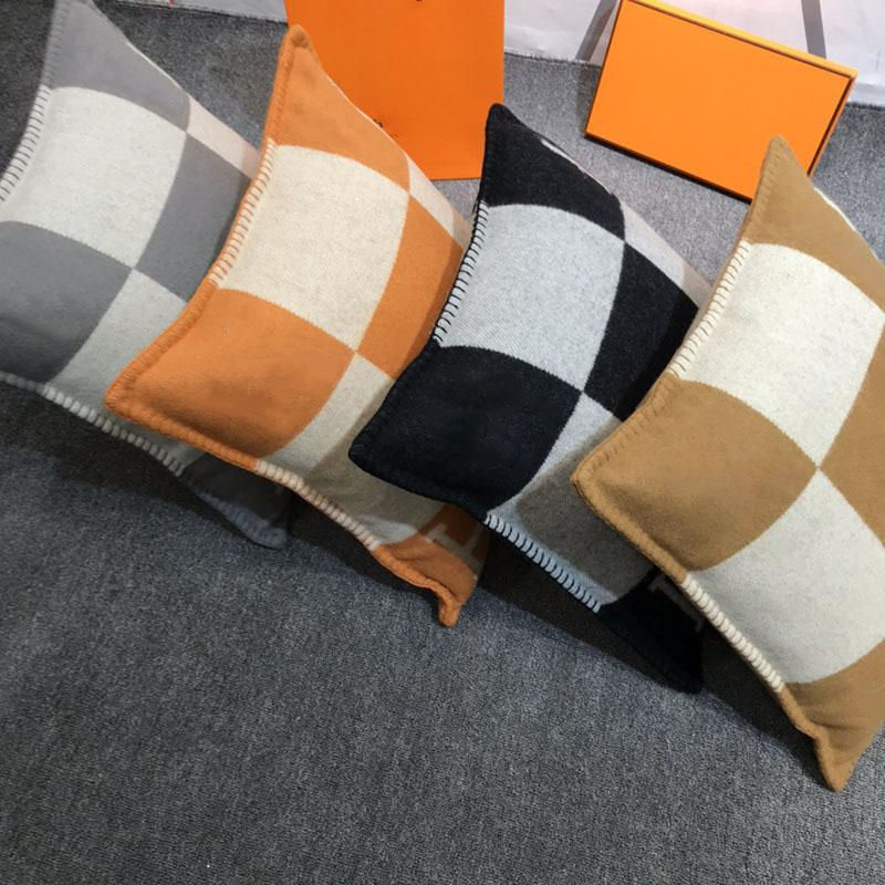 

WOOL Cushion Living room sofa Ins pillow home Luxury Designer pillows free ship, Style 1