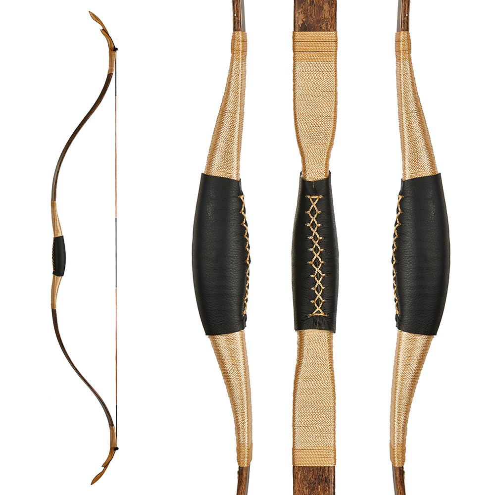 

25-40lbs Traditional Handmade Recurve Bow Longbow Hunting Right Left Handed Mongolian Horsebow traditional Laminated Archery Practice Bow