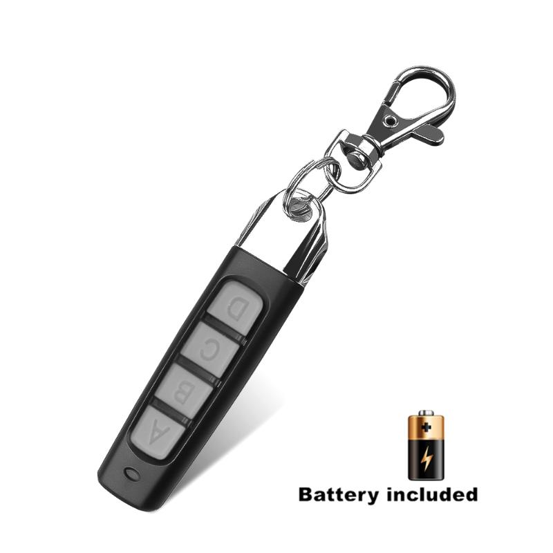 

Keychains 433MHZ Remote Control 4 Channel Car Garage Gate Door Opener Duplicator Clone Cloning Code Key, Silver