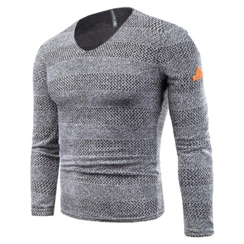 

Mens Round Neck Tee Tshirts Clothing Fashion Trend Long Sleeve Hollow Out Casual Skinny Tops Tees Designer Spring Male Slim Lining Tshirt, Khaki