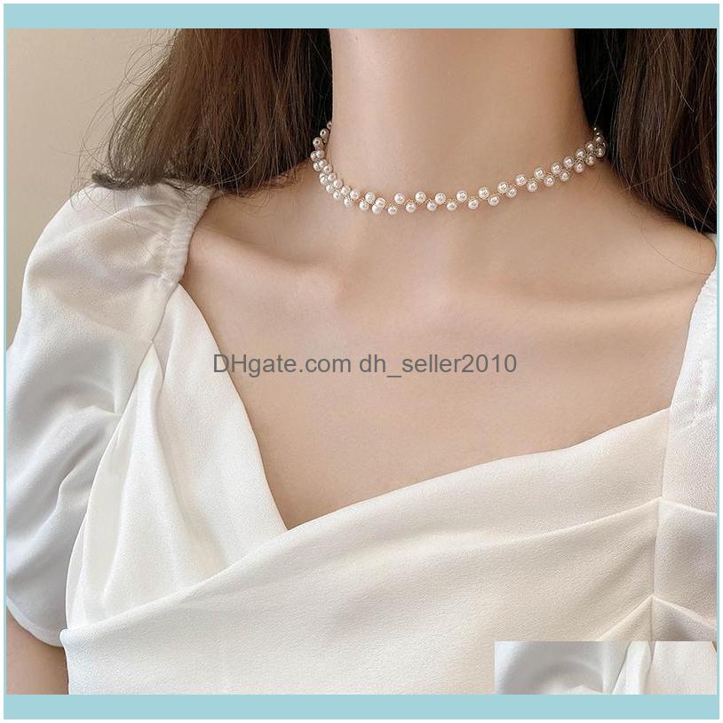 

Necklaces & Pendants Jewelrygold Necklace Pearl Womens Short Clavicle Chain Simple Collar Neck Chains For Jewelry Drop Delivery 2021 Nnwbv