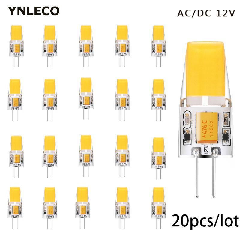 

Bulbs 20pcs/lot G4 LED Light Bulb 12V AC DC 3W Lamp 360 Degree No Flicker Warm Natural Cool White Equivalent 30W Halogen