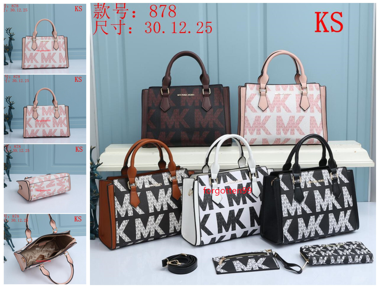 

048 michaelmkkors women's Leather chain bag handbag Shoulder Bag Envelope bag Crossbody bags Shopping Bags women messenger bags, Black;brown