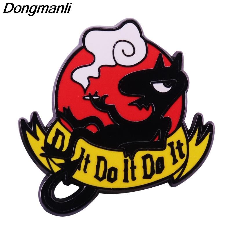 

Pins, Brooches P5129 Dongmanli Luci Encouragement Inspired Demon Hard Enamel Pin Badge Backpack Collar Lapel Anime Jewelry