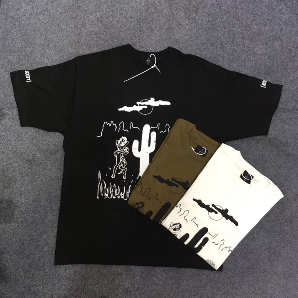 

2021 New Extremamente Raro Rodeo Tour T-shir Masculino Feminino 1:1 Camiseta De Alta Qualidade Travis Scott Astroworld t Camisa Fp2k, 25