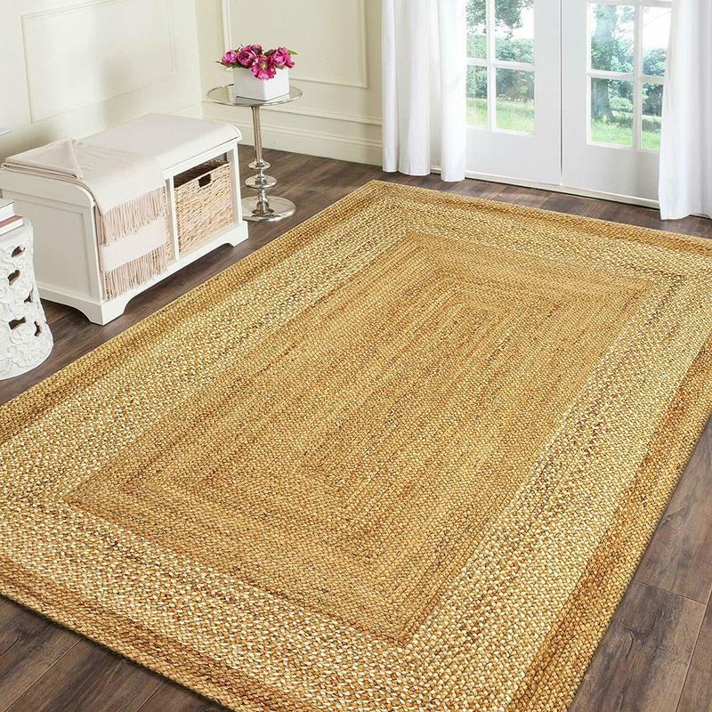 

Carpets Rug Braided Jute 3x4Feet 100% Handwoven Natural Area Rugs For Home Decor