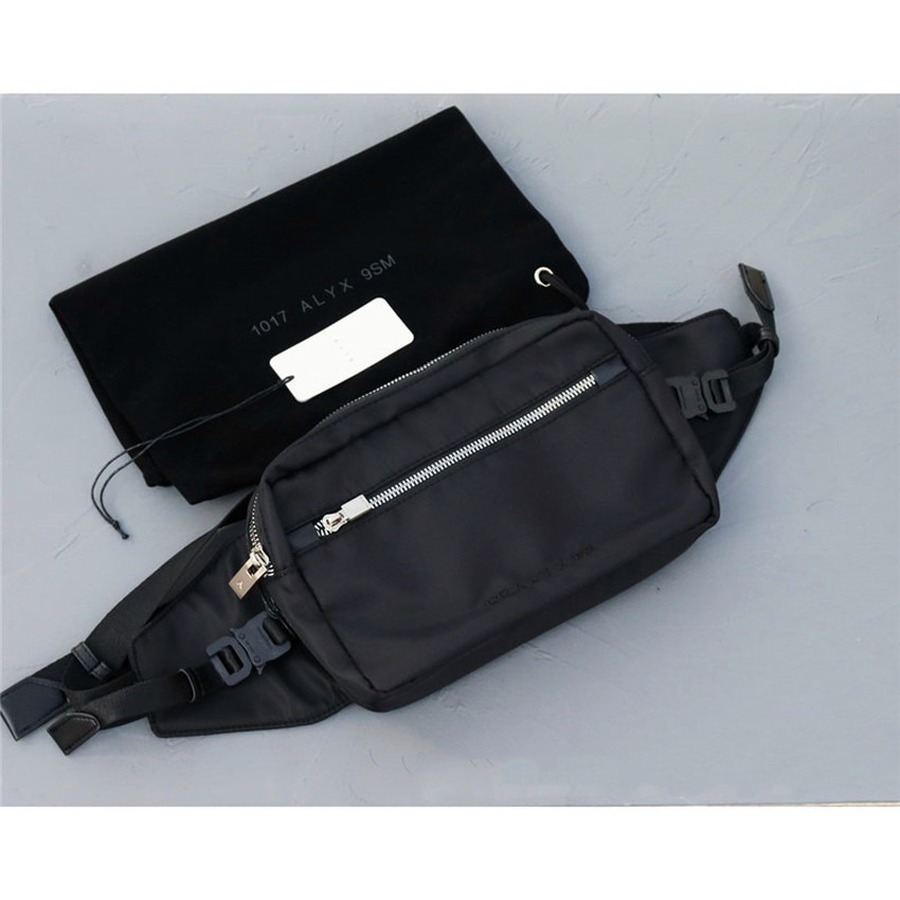

ALYX Waist Packs Men Women Jacquard 1017 ALYX 9SM Waist Bags Leatherwear Label Metal Zipper C0226