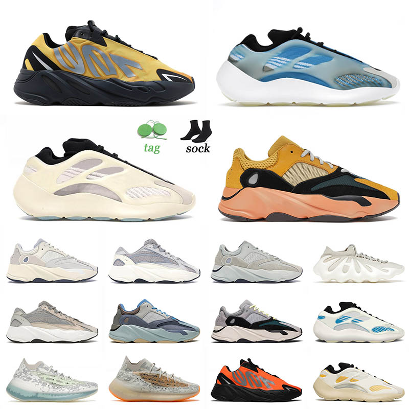 

2022 Arrival Sports 700 Running Shoes Honey Flux Bright Cyan Mens Women Bone Orange Phosphor Triple Black Wash Orange Cream Trainers Sneakers 36-46, A61 azareth 36-45