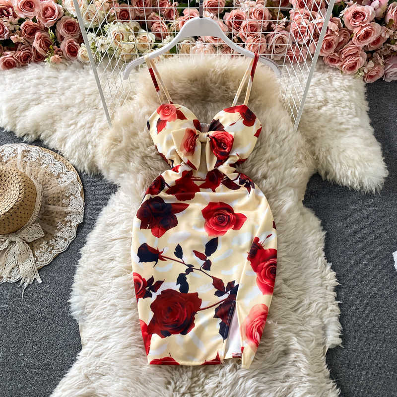 

Summer Bohemian Women Spaghetti Strapless Bodycon Dress Sexy Sleeveless High Waist Beach Party Mini Vestidos Female Fashion 2021 Y0603, Beige