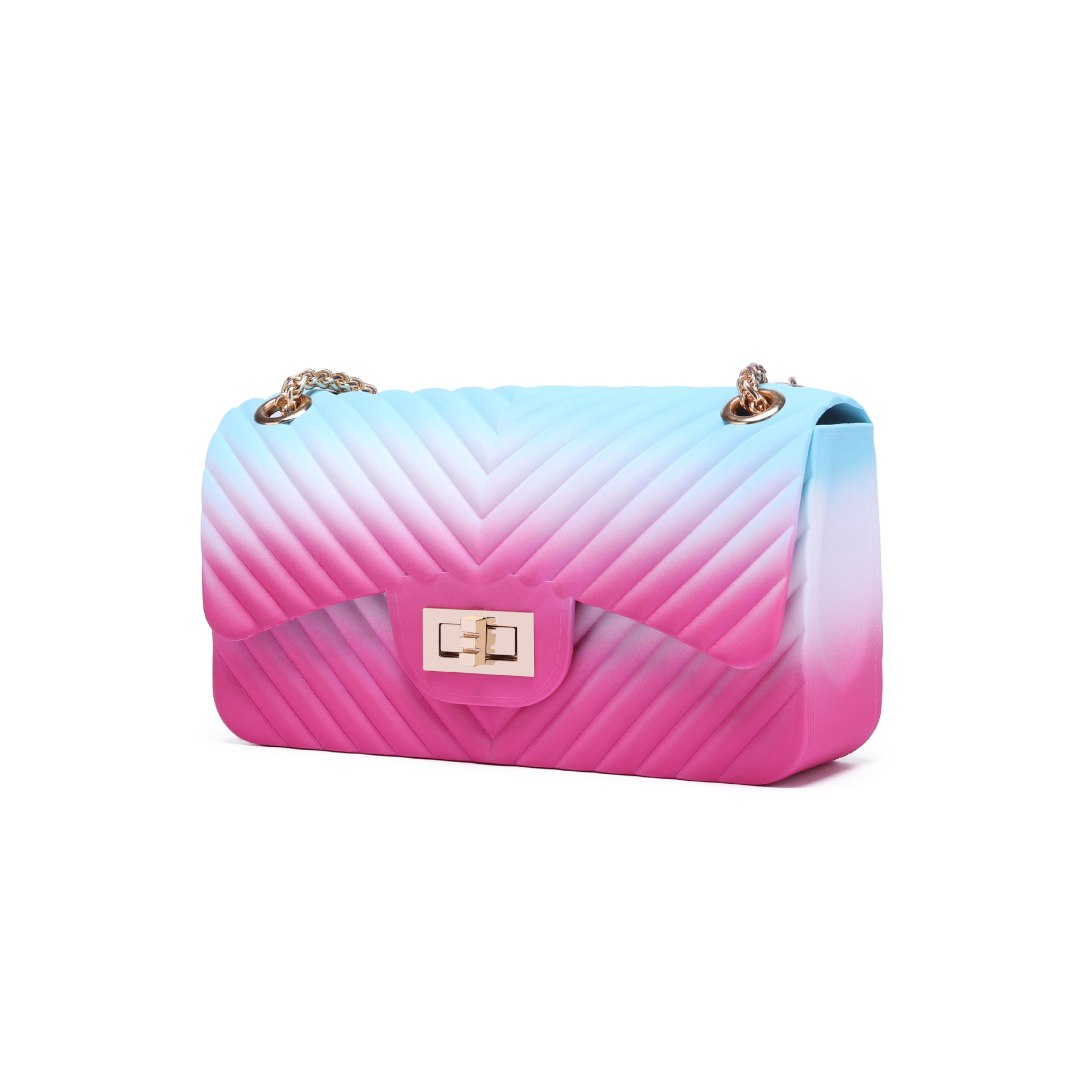 

Girls Rainbow Pink Bag Jelly Crossbody Handbags Summer 2021, Black