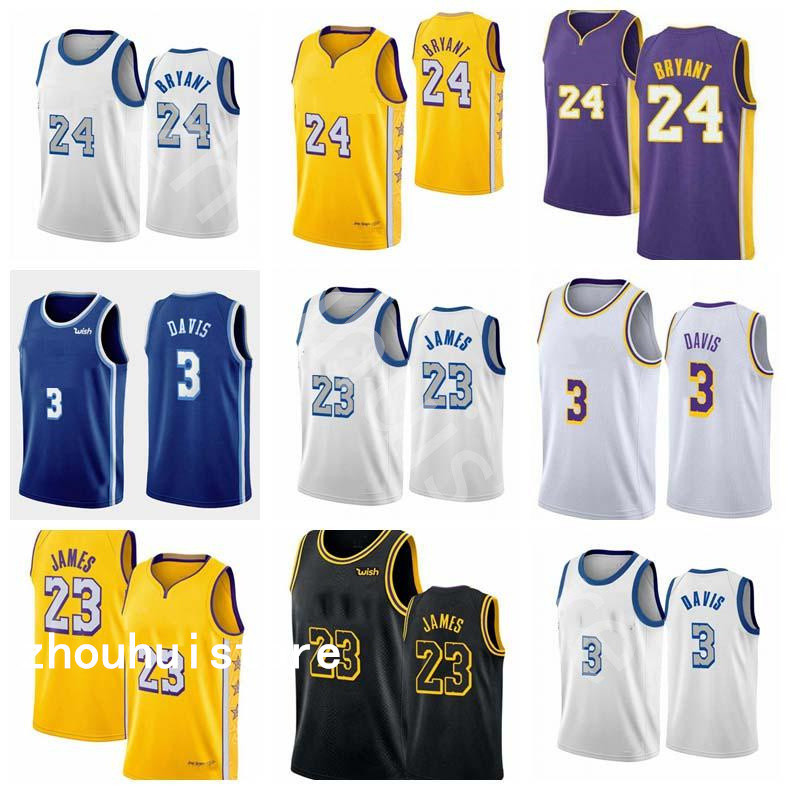 

Men LosAngelesLakersBasketball Jerseys BryantLeBron 23 James Black Anthony Mamba Davis Kyle Earvin Kuzma JohnsonNbajersey