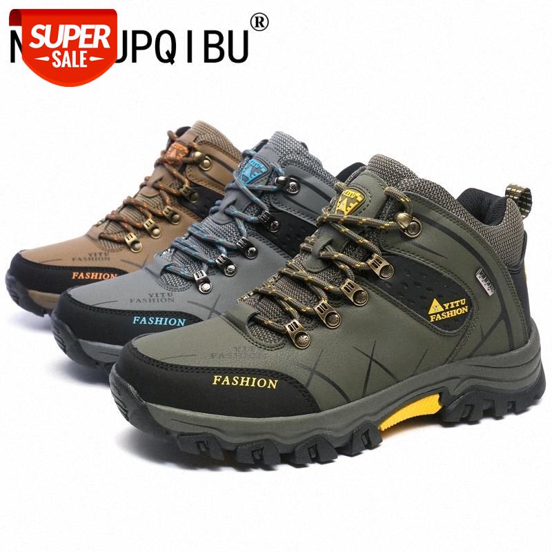 

Sneakers Men Hiking Shoes Mens Trainers Leather Shoes Waterproof Anti-Skidding Warm Outdoor Man High Top Winter Boots #7V4i