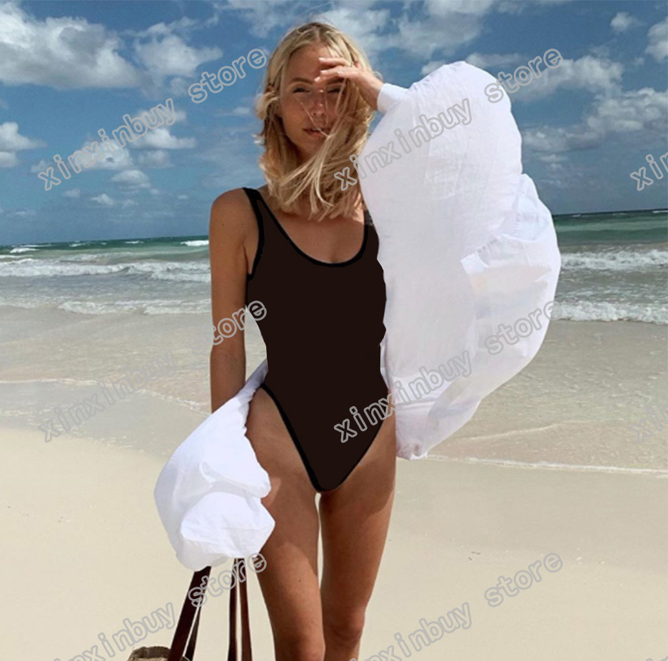 

21ss Italian Bikini Spring Summer high fashion double letters print Womens Swimwear tops high-quality white black red, White edge