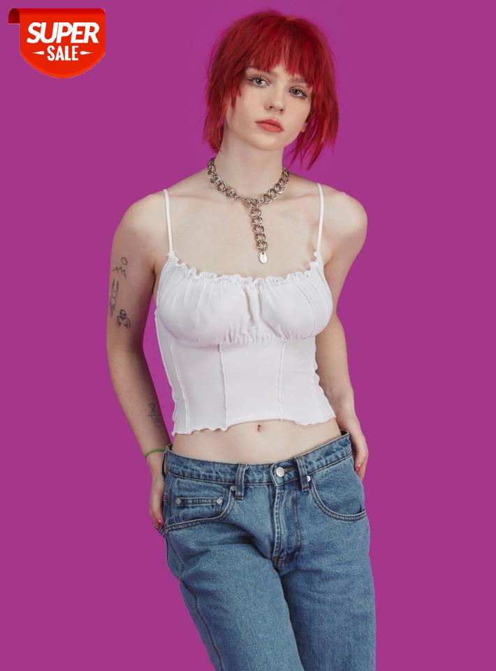 

Womens Tank Top Casual Solid Bralette Bustier Crop Top Bra Lace Vest Slim Camisole #zR0n, White