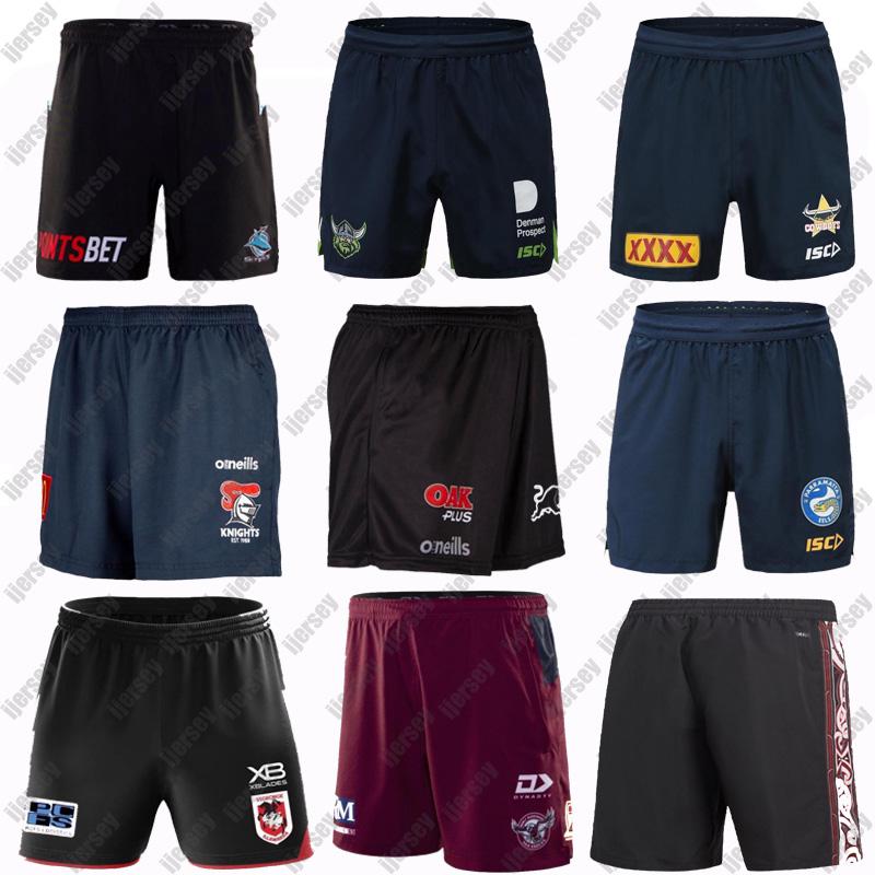 

Rugby Shorts 2020 Parramatta Eels Manly Canberra Cowboys Cronulla Sharks Knights Penrith Panthers Wests Tigers NRL Rugby League Jerseys, Black;red