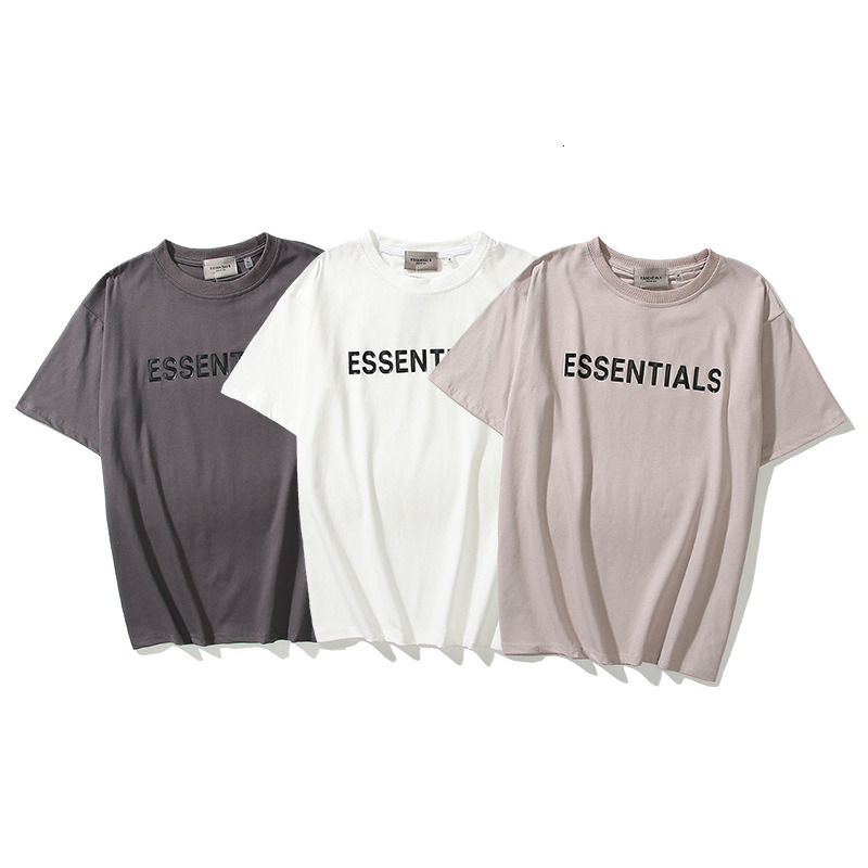 

2021 New White Streetwear Oversized t Shirt Essentials for Men and Women Spring Cotton Tshirts Printed Short Sleeve Free Shipping X1j8, Dark grey