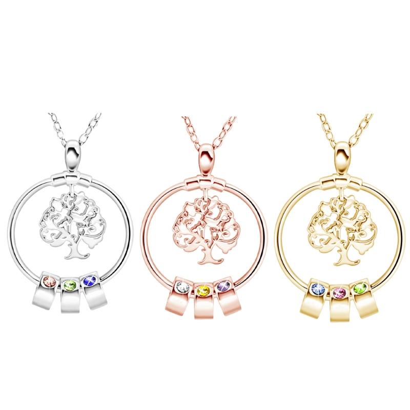 

Chains 2021 Tree Of Life Necklace For Women Gold Pendant Jewelry Long Mom