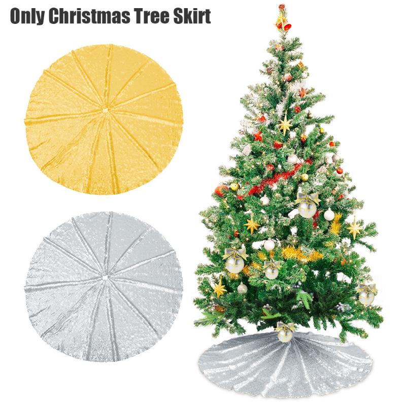 

Christmas Decorations Soft Base Cover Holiday Decoration With Sequins Tree Skirt Year