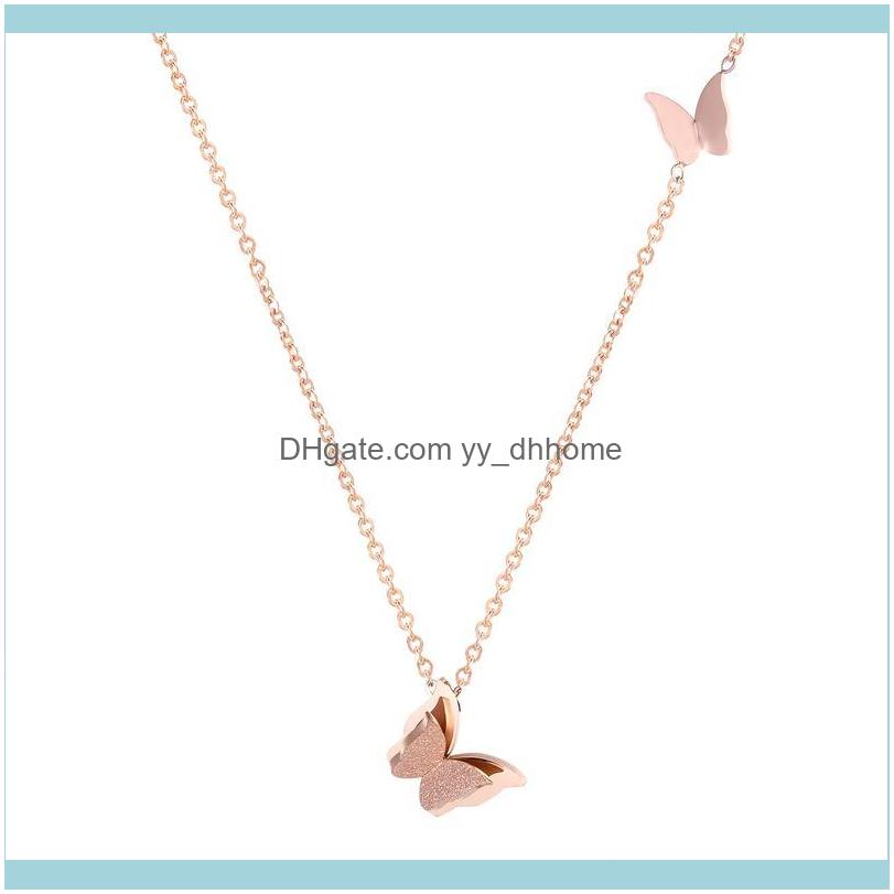 

Pendant & Pendants Jewelrypendant Necklaces Exquisite Stainless Steel Butterfly Necklace Anniversary And Wedding Gold Color Jewlery For Wome