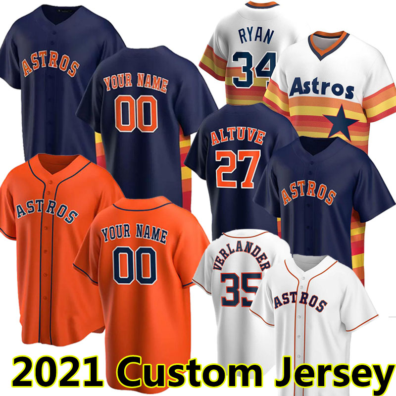 

2021 2022 Houston Men Women kids Astros Jersey 27 Jose Altuve 34 Nolan Ryan George Springer Michael Brantley Yuli Gurriel Alex Bregman Custom Baseball Jerseys, Lugo home