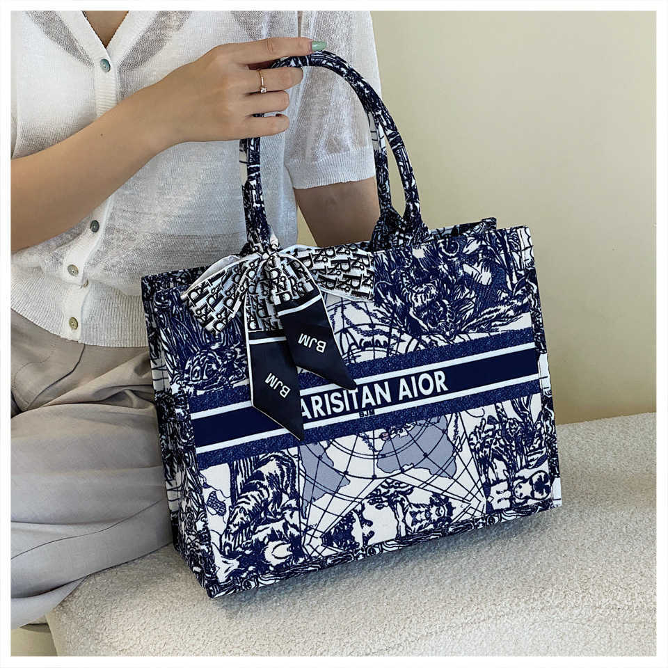 

Design Large Luxury Brand Handbags Tote Bags for Women 2021 New Shoulder Sac a Main Luxe Fashion Crossbody Printed Shopping, Packing bag