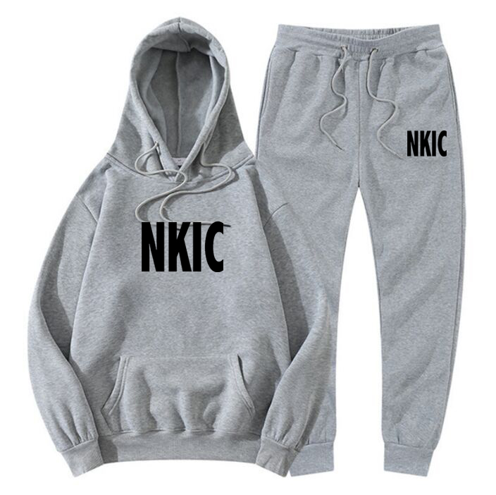 

2022 Causal Brand Tracksuits Men Set hooded Thicken Fleece Hoodies + Sweatpant Winter Sweatshirt Sportswear Male joggering sport suit