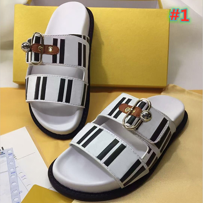 

Free delivery men's and women's flat sandals double button summer beach design sandals high quality fashion flat shoes beach slippers 35-45, #2