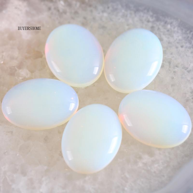 

Charms Without Tags Stone 30x40MM Natural Light Blue Opal Bead CAB Cabochon 1Pcs RK1681, Bronze;silver