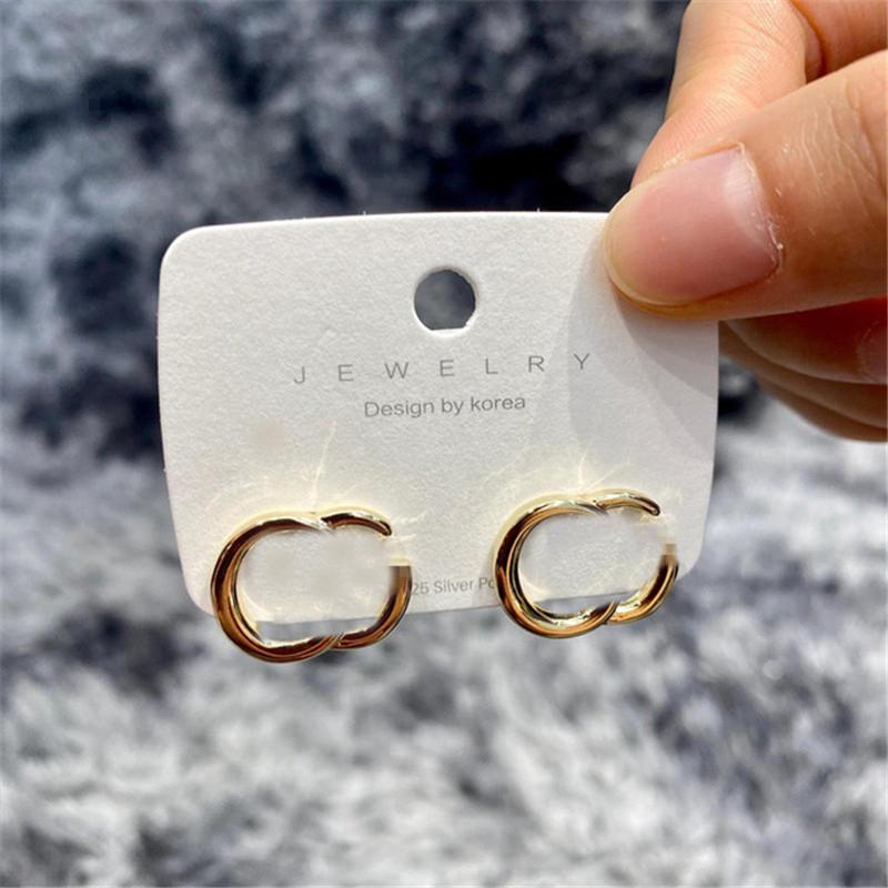 

Classic Double Letters Earrings Designer Simple Earrings Women Brand Charm Women Gift For Party Anniversary Wholesale