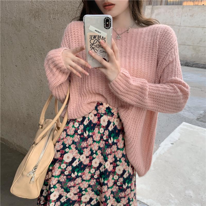 

Women' Sweaters World Peach, Floral dress